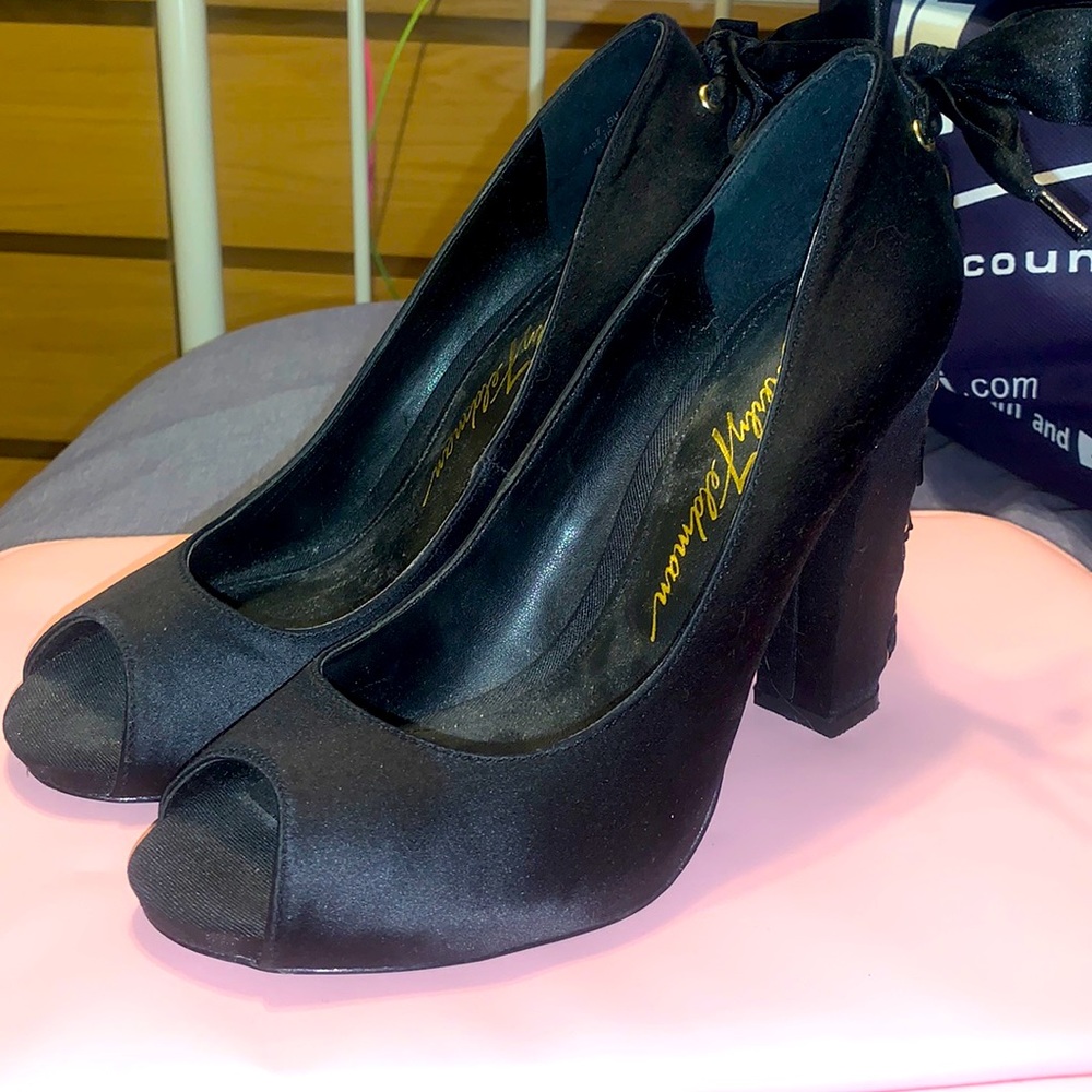 Beverly Feldman open toe heels